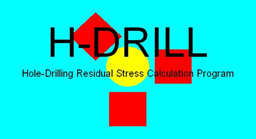 H-DRILL Hole-Drilling Residual Stress Calculation Program